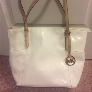 White leather Michael Kors purse